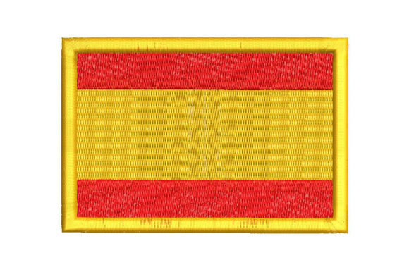A Classic Emblem for Heartfelt Handmade Gifts: The Spain Flag Embroidery