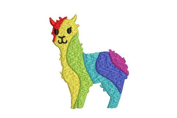 Alpaca Applique Embroidery Design for Seasonal Product Lines