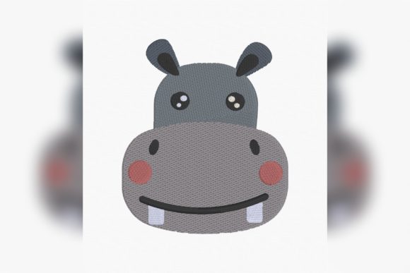 Cartoon Hippo Face: Embroidery Review for Small Business