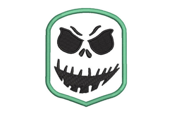 Ghost Mask Embroidery Design for Sweatshirt Apparel