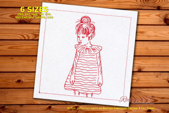 Girl in Pattern Dress Embroidery Review