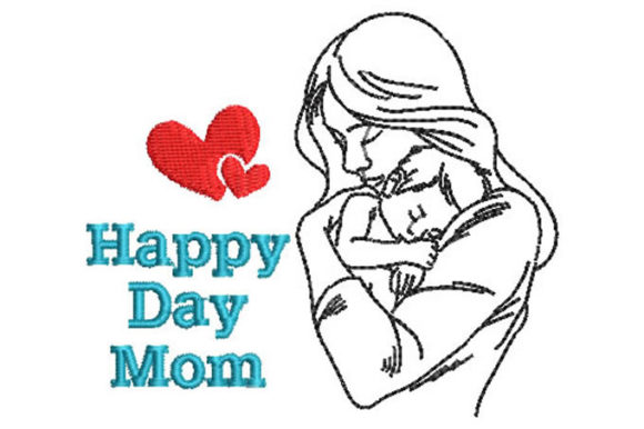Happy Day Mom with Baby Embroidery Design Review