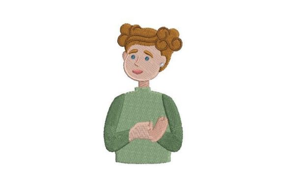 Person Using Sign Language: A Seasonal Embroidery Review