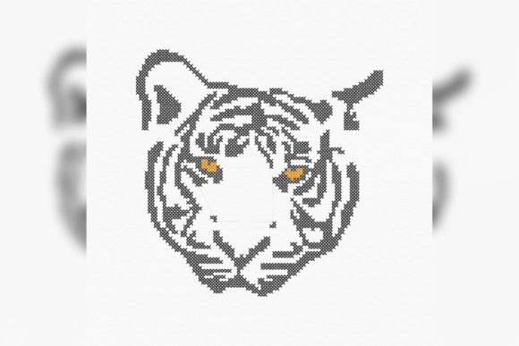 Tiger Head Cross Stitch: A Craft Fair Product Review