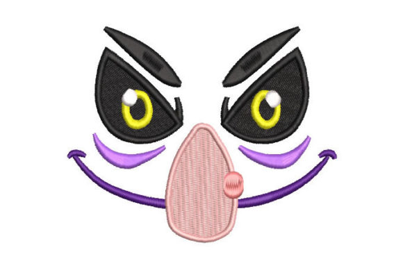 Witch Face Embroidery Design Review for Small Business Merchandise